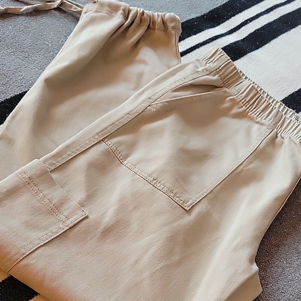 Beige Cargo Pants